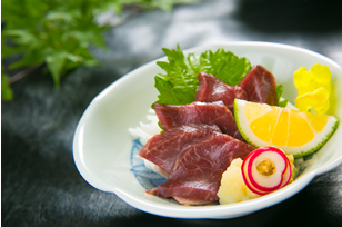 Higo horse meat sashimi